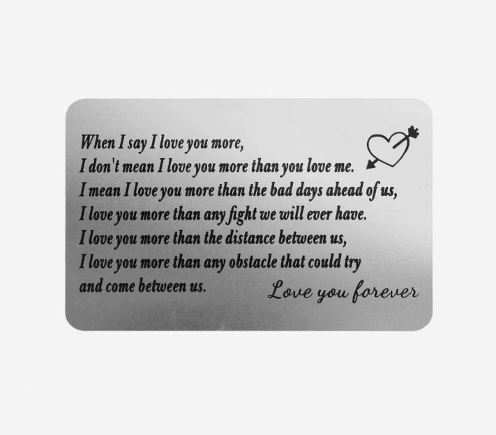 When I Say I Love You More: Forever
