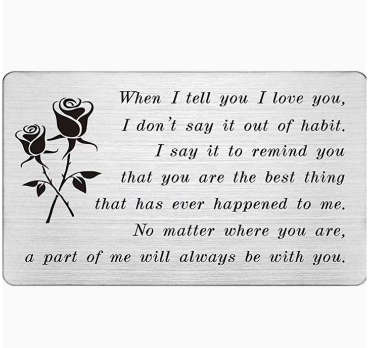 When I Tell You I Love You (Rose Design)