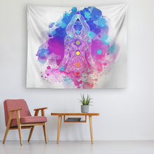 Load image into Gallery viewer, Lotus Mantra Chakra Tapestry