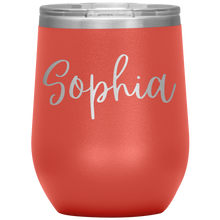 Load image into Gallery viewer, Sophia Custom Wine Tumbler