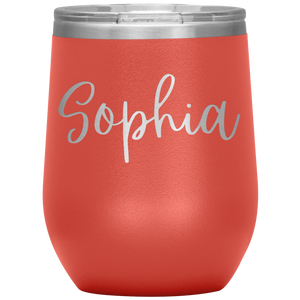 Sophia Custom Wine Tumbler