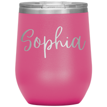 Load image into Gallery viewer, Sophia Custom Wine Tumbler