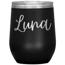 Load image into Gallery viewer, Luna Custom Wine Tumbler
