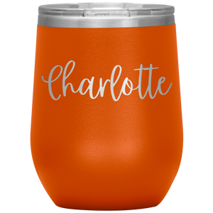 Charlotte Custom Wine Tumbler