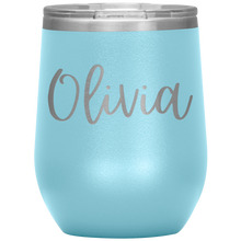 Load image into Gallery viewer, Olivia Custom Wine Tumbler