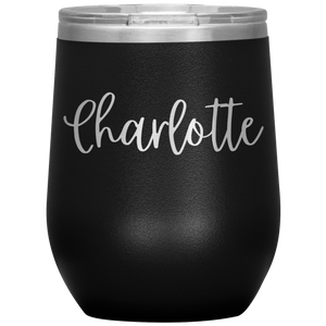 Charlotte Custom Wine Tumbler