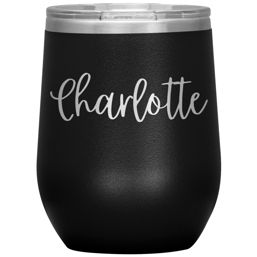 Charlotte Custom Wine Tumbler
