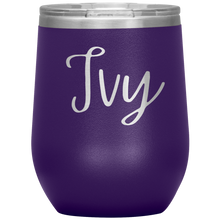 Load image into Gallery viewer, Ivy Custom Wine Tumbler