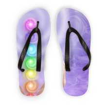 Load image into Gallery viewer, Chakra Adult Flip Flops