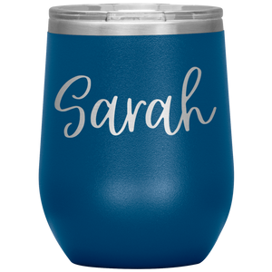 Sarah Custom Wine Tumbler