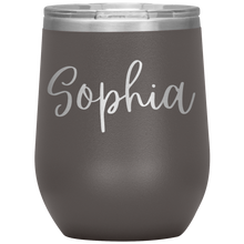 Load image into Gallery viewer, Sophia Custom Wine Tumbler