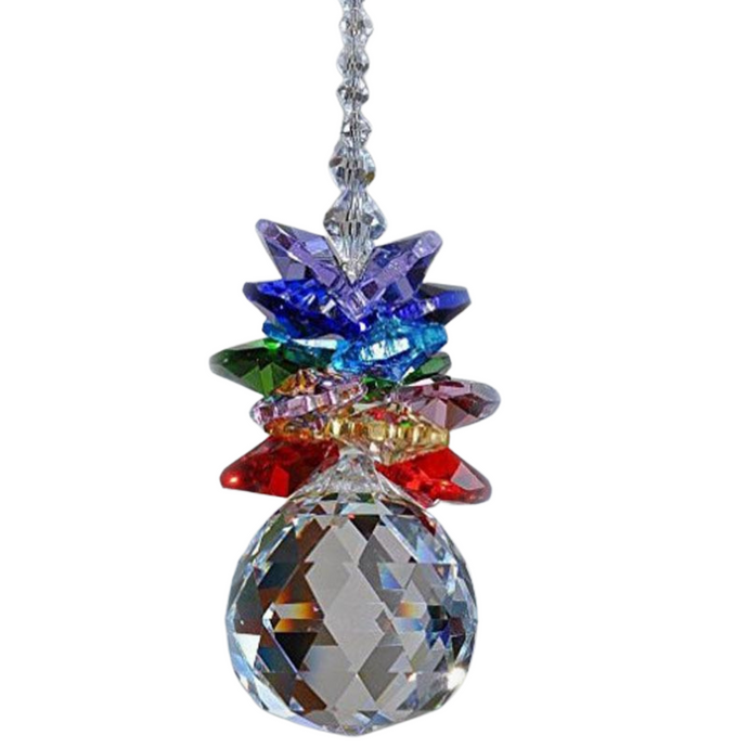Sparkle And Glitter Chakra Hanging Crystal