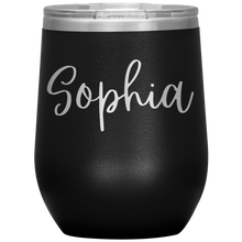 Load image into Gallery viewer, Sophia Custom Wine Tumbler
