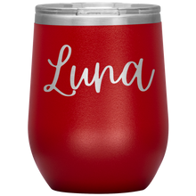Load image into Gallery viewer, Luna Custom Wine Tumbler