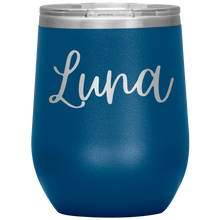 Load image into Gallery viewer, Luna Custom Wine Tumbler
