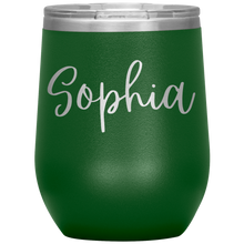 Load image into Gallery viewer, Sophia Custom Wine Tumbler