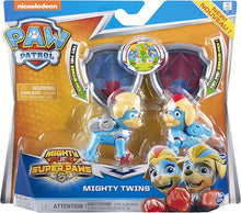 Load image into Gallery viewer, Paw Patrol, Mighty Pups Super PAWs, Mighty Twins Light Up Figures 2-Pack, for Kids Aged 3 and Up