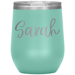 Sarah Custom Wine Tumbler