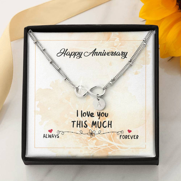 Happy Anniversary Infinity Bracelet
