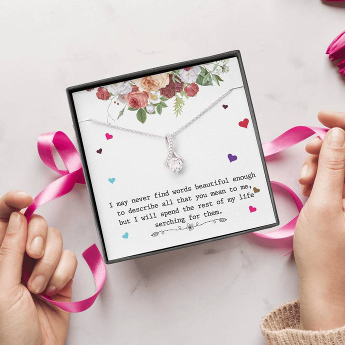 'All that you mean to me' Alluring Beauty Necklace