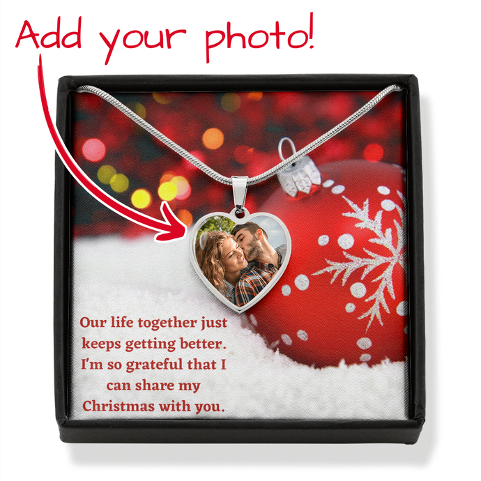 Personalised Heart Pendant Xmas1
