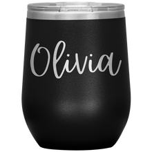 Load image into Gallery viewer, Olivia Custom Wine Tumbler
