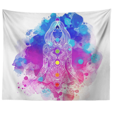 Load image into Gallery viewer, Lotus Mantra Chakra Tapestry