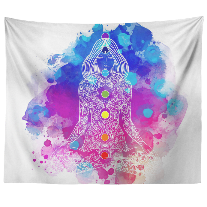 Lotus Mantra Chakra Tapestry