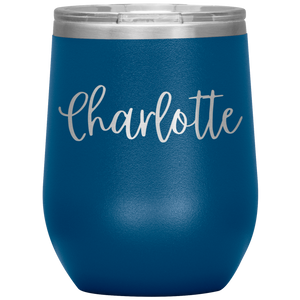 Charlotte Custom Wine Tumbler