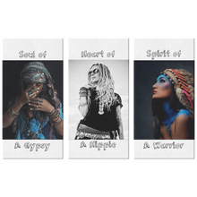 Load image into Gallery viewer, 3 Piece Canvas Wall Art The Soul, Heart &amp; Spirit