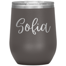 Load image into Gallery viewer, Sofia Custom Wine Tumbler
