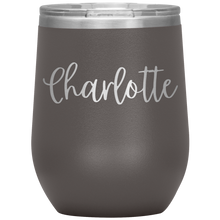 Load image into Gallery viewer, Charlotte Custom Wine Tumbler
