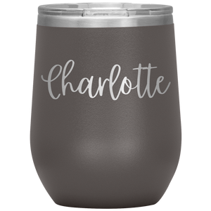 Charlotte Custom Wine Tumbler