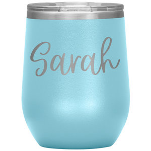 Sarah Custom Wine Tumbler