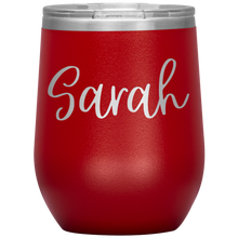 Load image into Gallery viewer, Sarah Custom Wine Tumbler