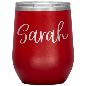 Sarah Custom Wine Tumbler