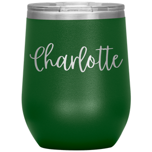 Charlotte Custom Wine Tumbler