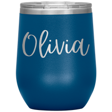 Load image into Gallery viewer, Olivia Custom Wine Tumbler