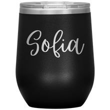 Load image into Gallery viewer, Sofia Custom Wine Tumbler