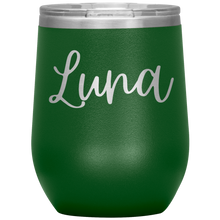 Load image into Gallery viewer, Luna Custom Wine Tumbler