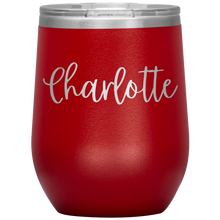 Load image into Gallery viewer, Charlotte Custom Wine Tumbler