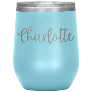Charlotte Custom Wine Tumbler