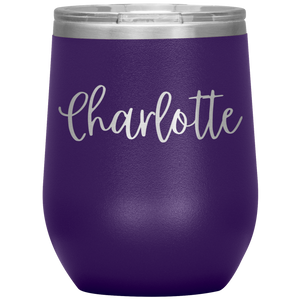 Charlotte Custom Wine Tumbler