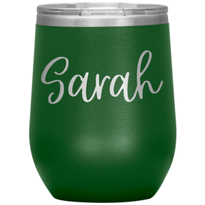 Sarah Custom Wine Tumbler