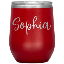 Load image into Gallery viewer, Sophia Custom Wine Tumbler