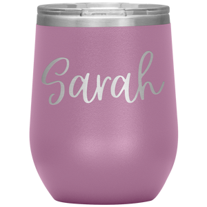 Sarah Custom Wine Tumbler