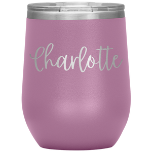 Charlotte Custom Wine Tumbler