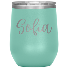 Load image into Gallery viewer, Sofia Custom Wine Tumbler