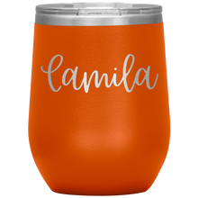 Load image into Gallery viewer, Camila Custom Wine Tumbler