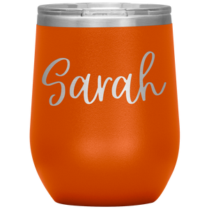 Sarah Custom Wine Tumbler